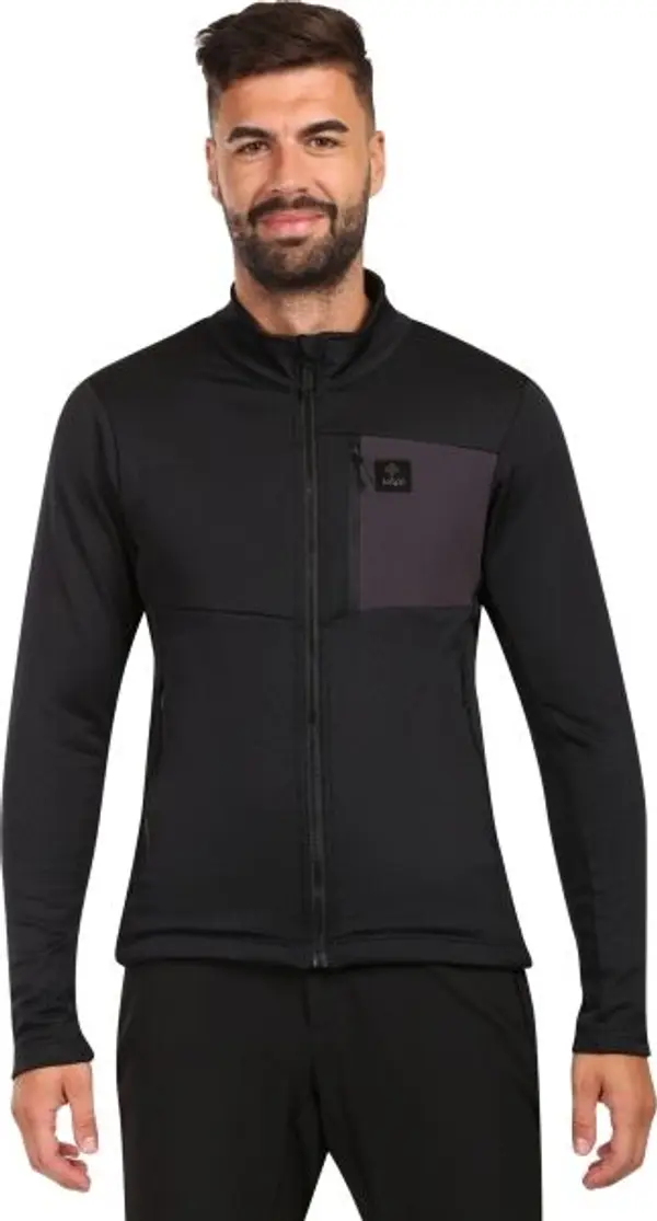 KILPI KILPI ERIN Мъжки флийс суичър, черно, размер