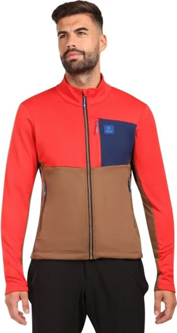 KILPI KILPI ERIN Мъжки флийс суичър, кафяво, размер