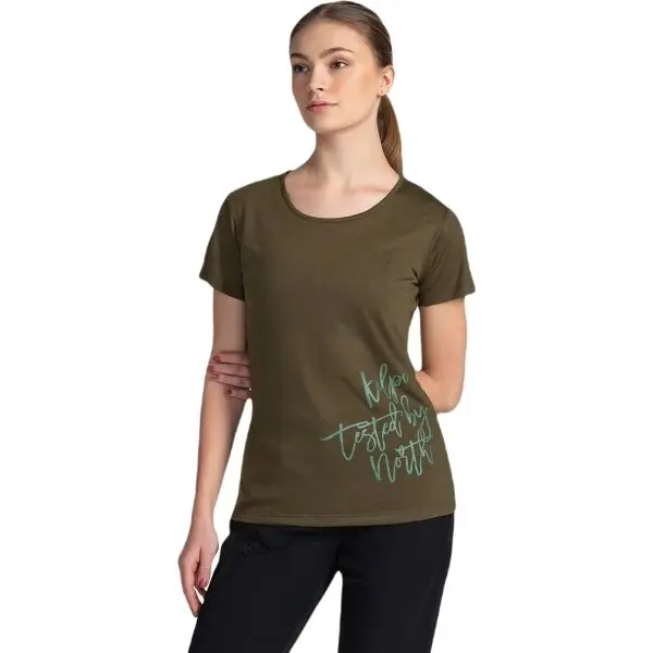 KILPI KILPI ГАРОВЕ Дамска outdoor тениска, тъмнозелено, размер