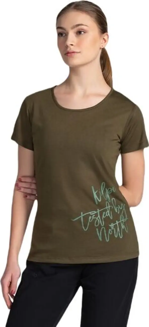 KILPI KILPI ГАРОВЕ Дамска outdoor тениска, тъмнозелено, размер