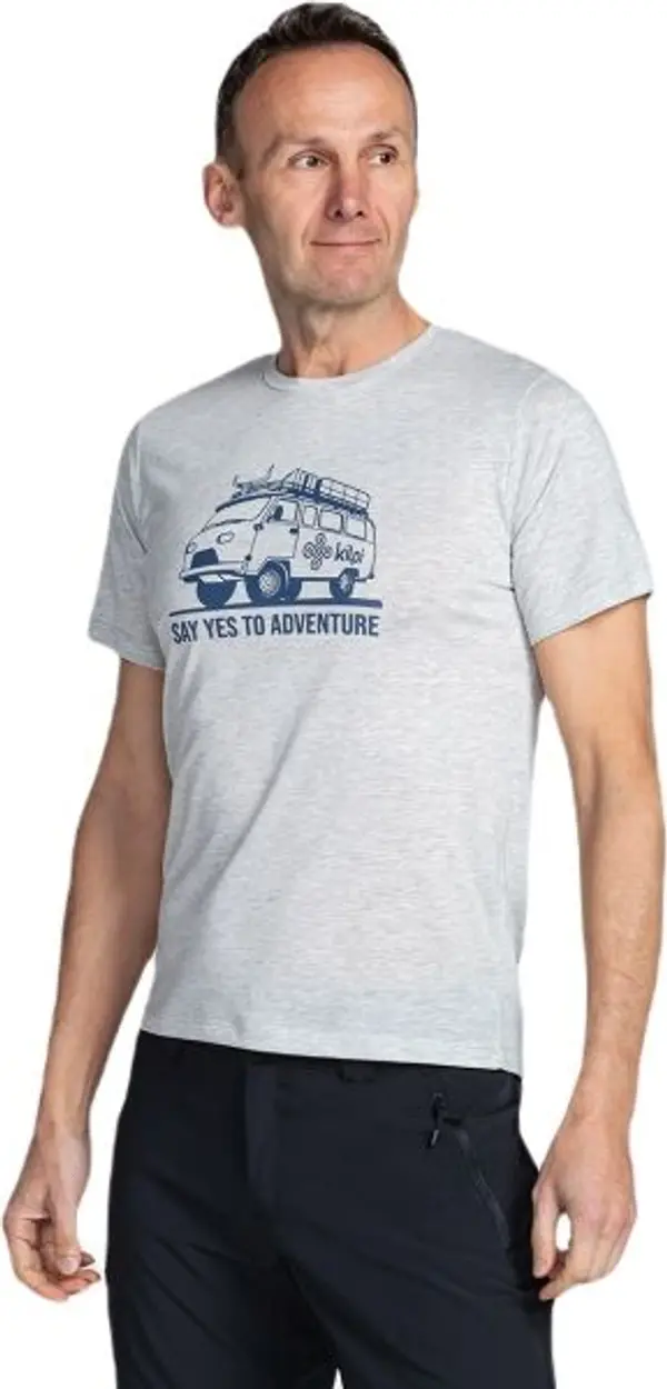 KILPI KILPI GAROVE Мъжка туристическа тениска, сиво, размер