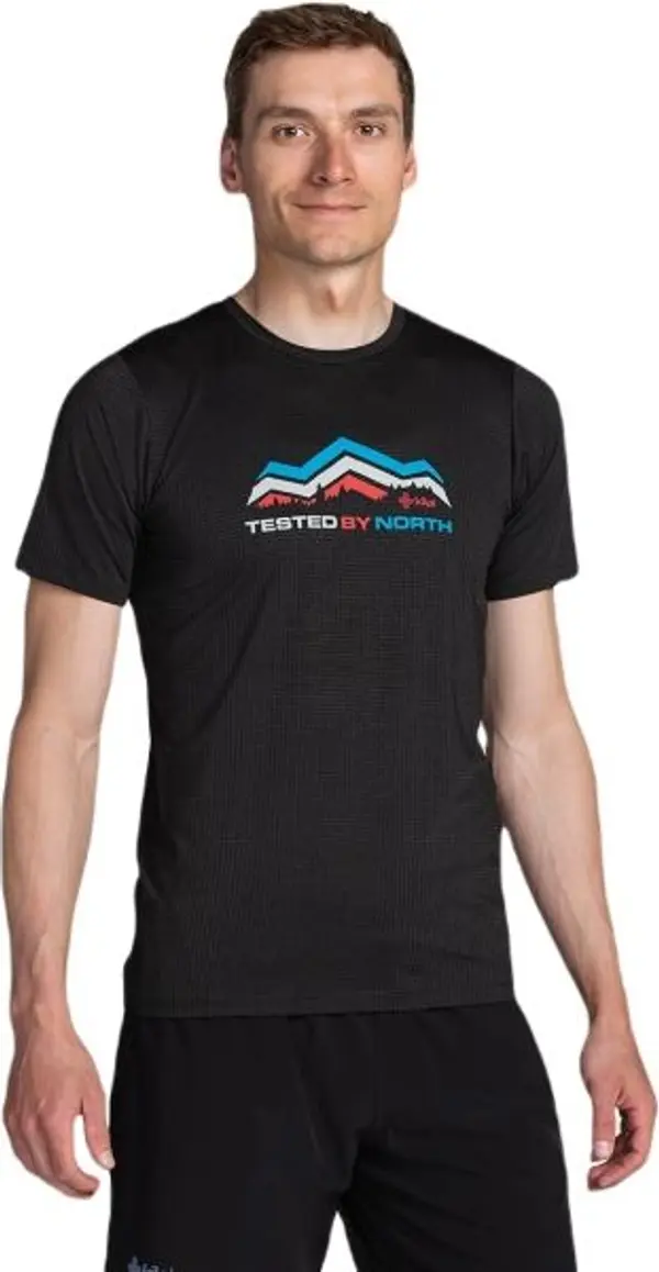 KILPI KILPI GIANO Мъжка тениска за туризъм, черно, размер