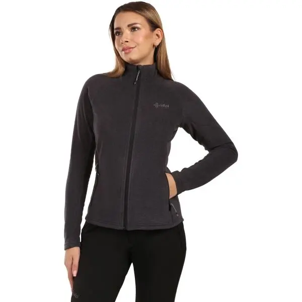 KILPI KILPI GLAMER Дамски поларен суитшърт, черно, размер