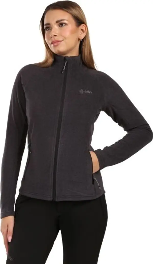 KILPI KILPI GLAMER Дамски поларен суитшърт, черно, размер