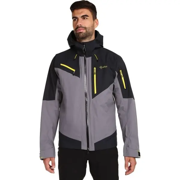 KILPI KILPI ХАСТАР Мъжко непромокаемо аутдор яке, сиво, размер