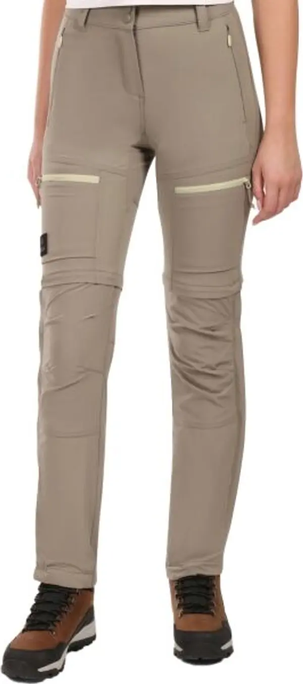 KILPI KILPI HOSIO Дамски оутдор панталони с откачващи се крачоли, khaki, размер