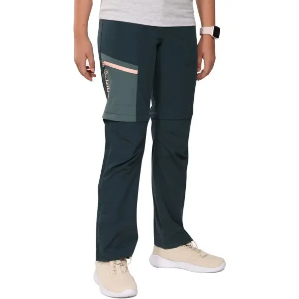 KILPI KILPI HOSIO Момичешки туристически панталони, тъмнозелено, размер