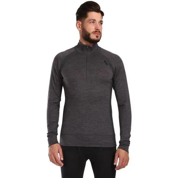 KILPI KILPI JAGER Мъжко термо бельо от мериносова вълна, тъмносиво, размер