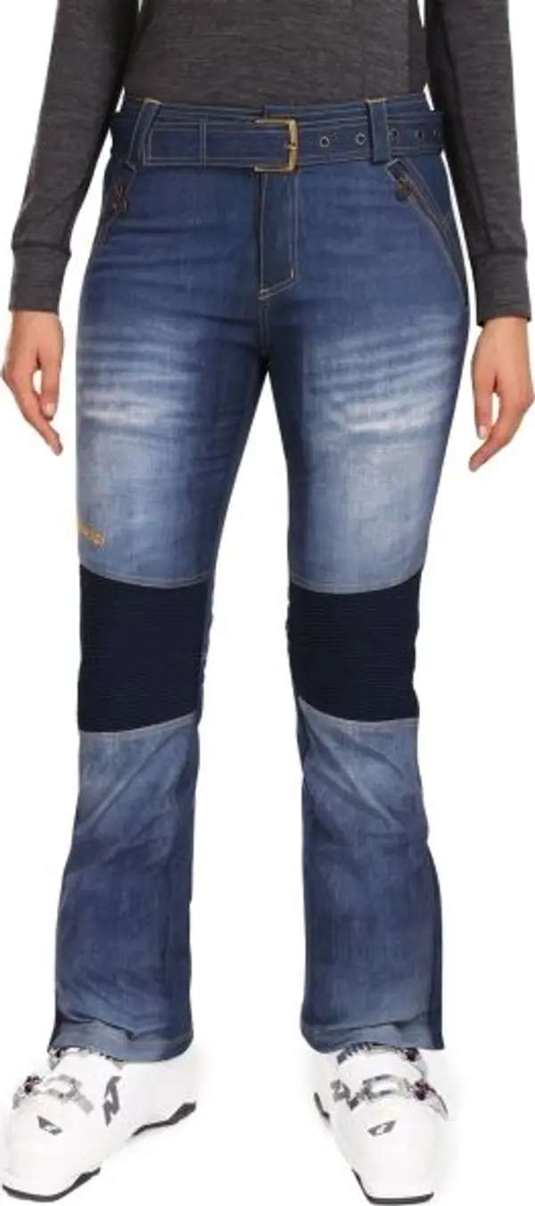 KILPI KILPI JEANSO Дамски софтшел ски панталони, тъмносин, размер