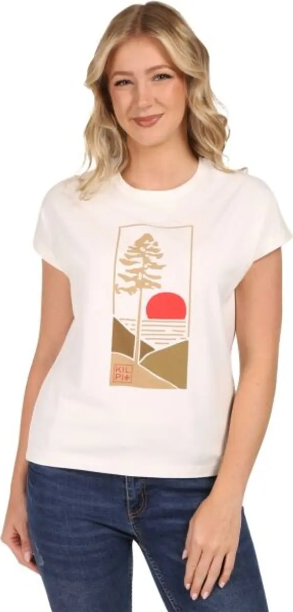 KILPI KILPI JERSIE Дамска памучна блуза, бяло, размер