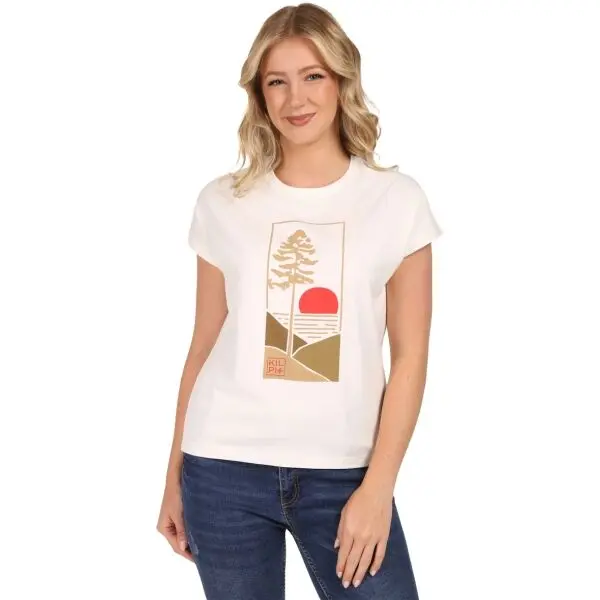 KILPI KILPI JERSIE Дамска памучна блуза, бяло, размер