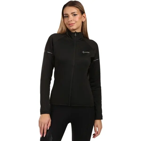 KILPI KILPI JUNIE Дамски флийс суитшърт, черно, размер