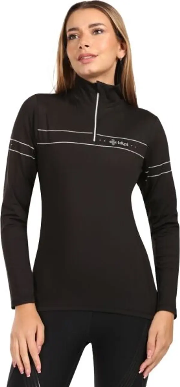 KILPI KILPI LEEMA Дамска термо блуза с дълъг ръкав, черно, размер