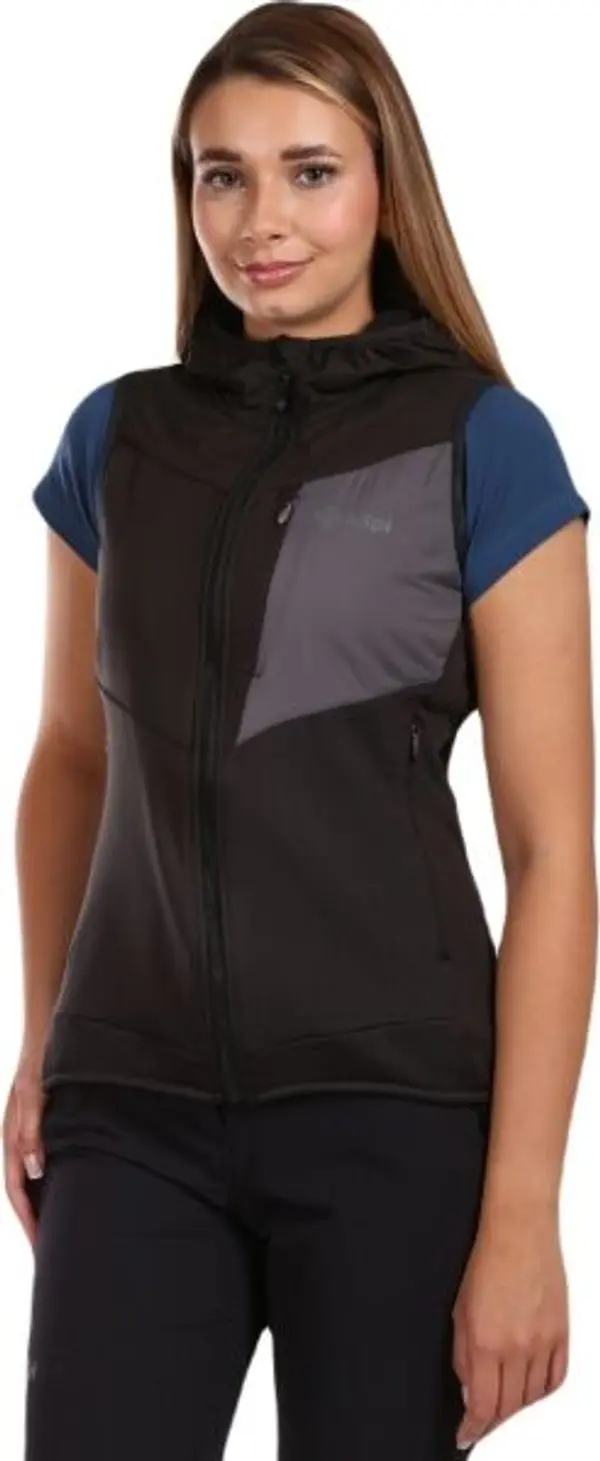 KILPI KILPI LENIA Дамска софтшел аутдор жилетка, черно, размер