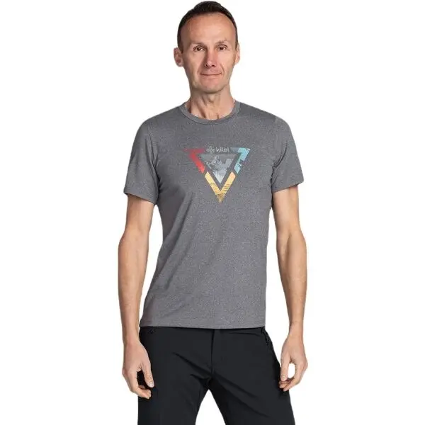 KILPI KILPI LISMAIN Мъжка функционална тениска, сиво, размер