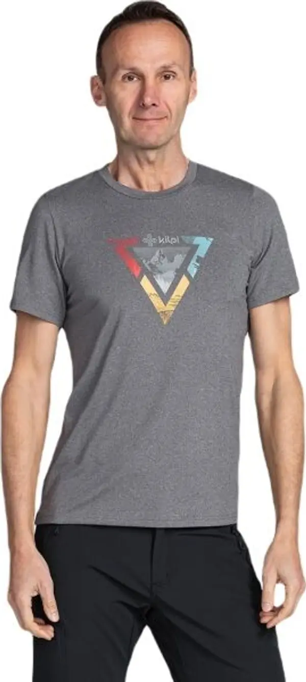 KILPI KILPI LISMAIN Мъжка функционална тениска, сиво, размер XXXL