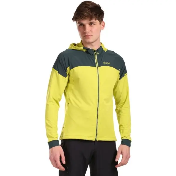 KILPI KILPI MEMPHIS Мъжки суитшърт с качулка, светло-зелено, размер