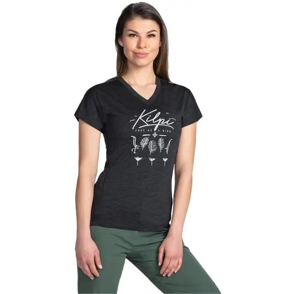 KILPI KILPI MERIN Дамска тениска от мерино, тъмносиво, размер