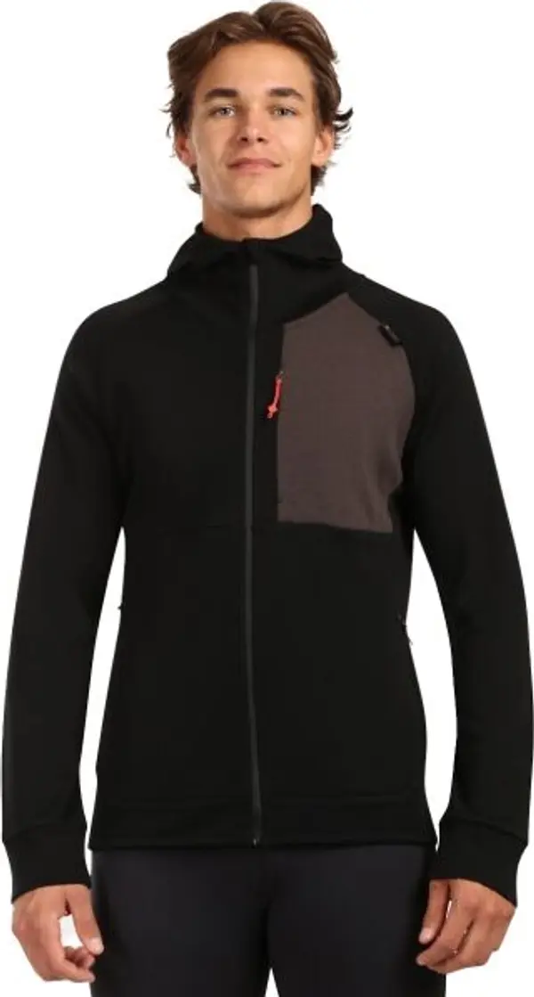 KILPI KILPI MERINI Мъжки суичър от мериносова вълна с качулка, черно, размер