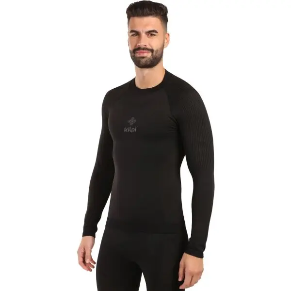 KILPI KILPI NATHAN Мъжка безшевна термо блуза, черно, размер