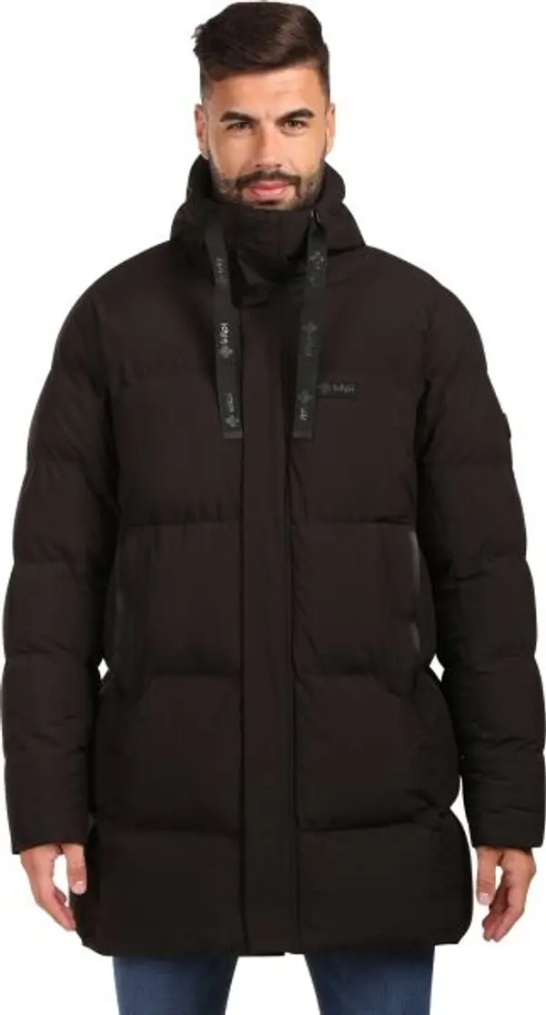 KILPI KILPI NELSON Мъжко подплатено палто, черно, размер