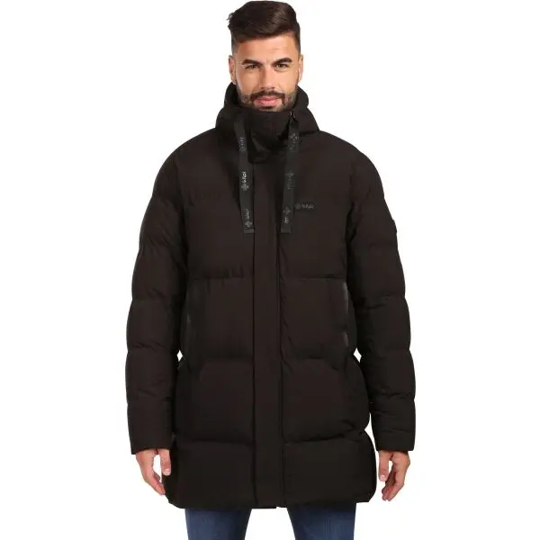 KILPI KILPI NELSON Мъжко подплатено палто, черно, размер