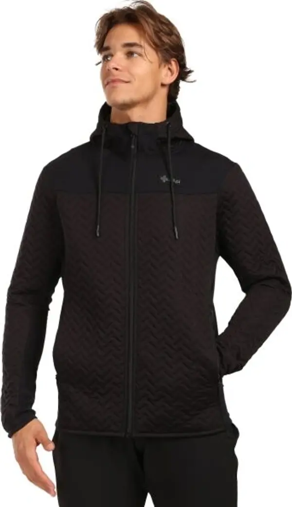KILPI KILPI NEVIA Мъжки поларен суичър с качулка, черно, размер