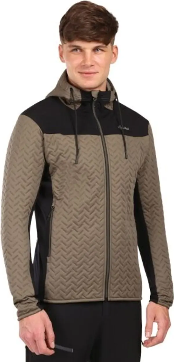 KILPI KILPI NEVIA Мъжки поларен суичър с качулка, khaki, размер