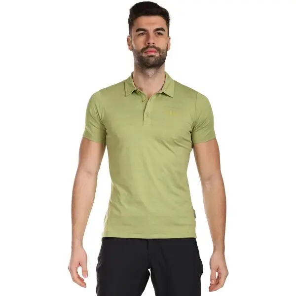 KILPI KILPI OLIVA Мъжка функционална поло тениска, светло-зелено, размер