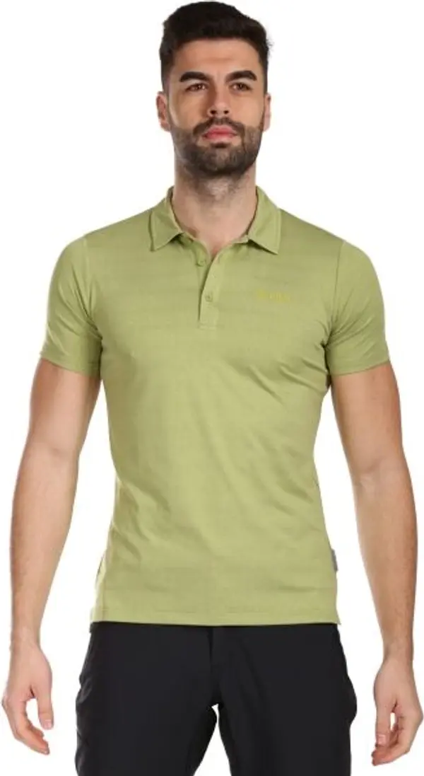 KILPI KILPI OLIVA Мъжка функционална поло тениска, светло-зелено, размер