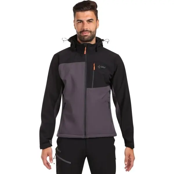 KILPI KILPI ONTAVIO Мъжко софтшел яке, тъмносиво, размер