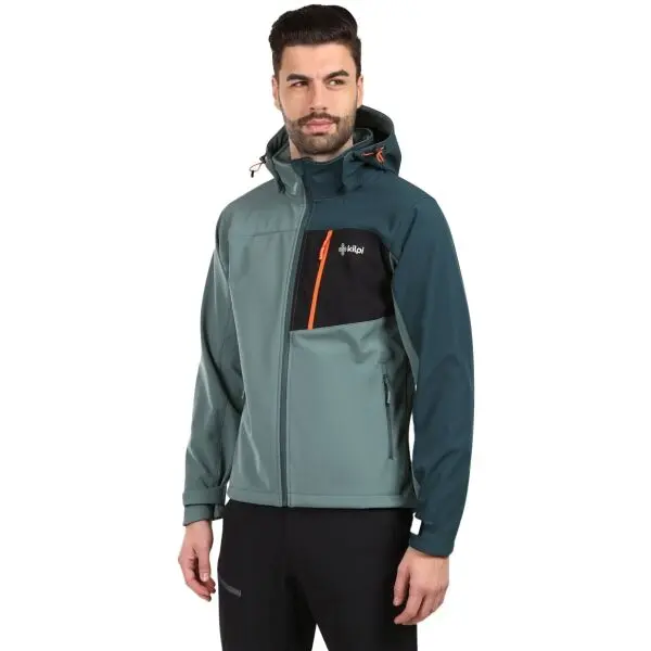 KILPI KILPI ONTAVIO Мъжко софтшел яке, тъмнозелено, размер XXXL