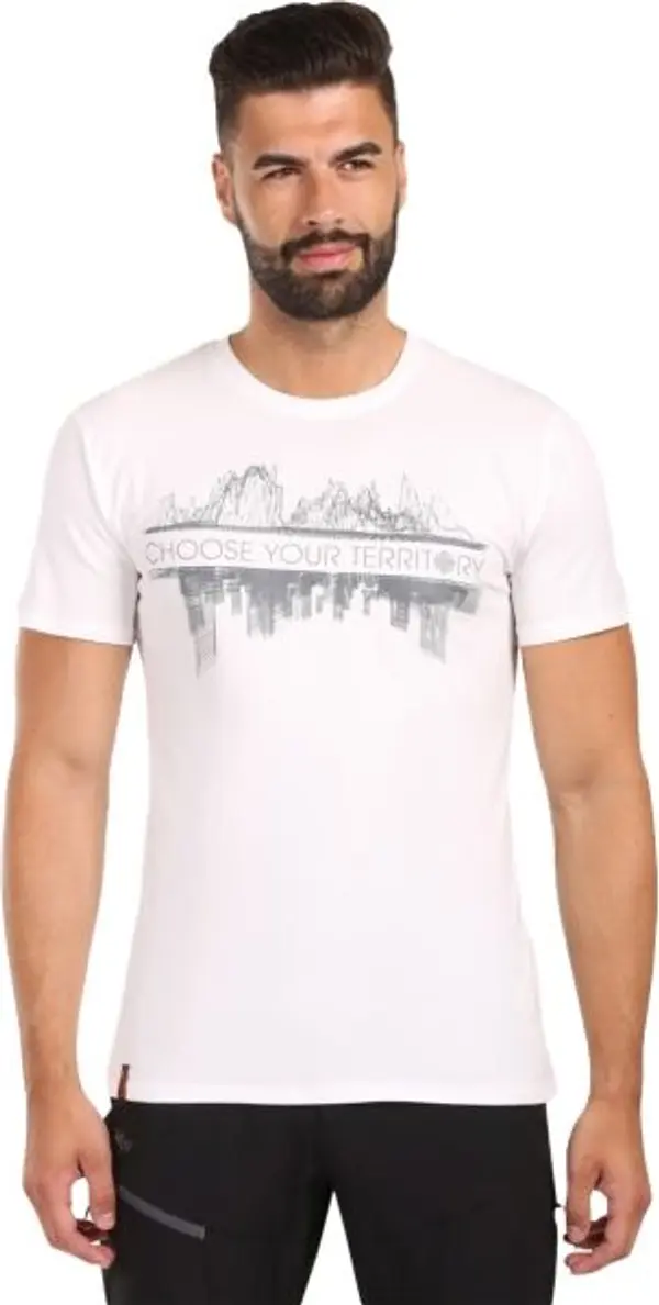 KILPI KILPI ОТКРИЙ Мъжка памучна тениска, бяло, размер