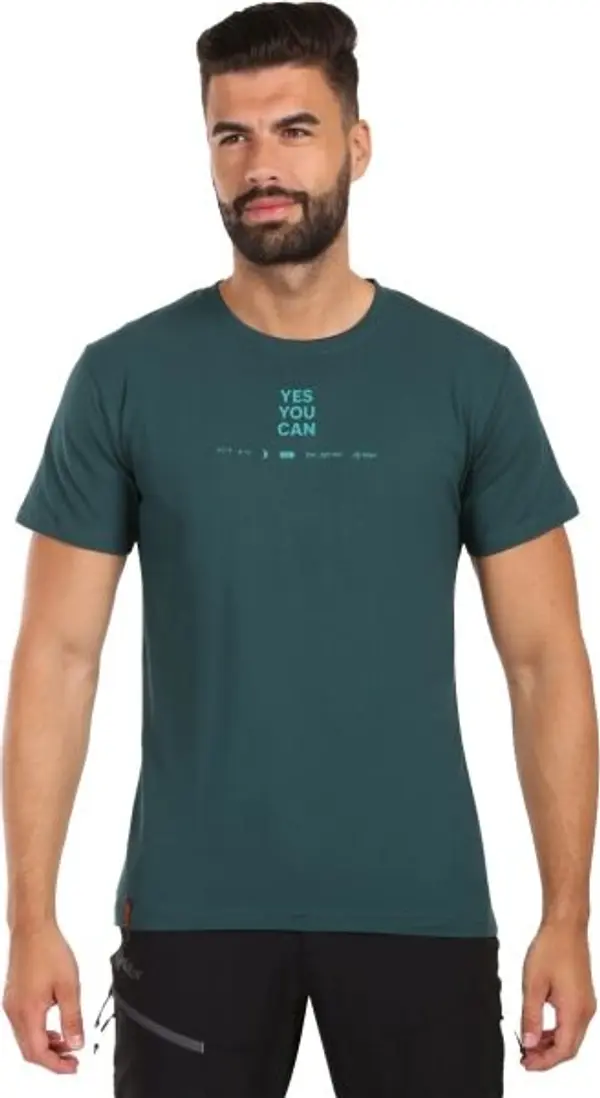 KILPI KILPI ОТКРИЙ Мъжка памучна тениска, тъмнозелено, размер