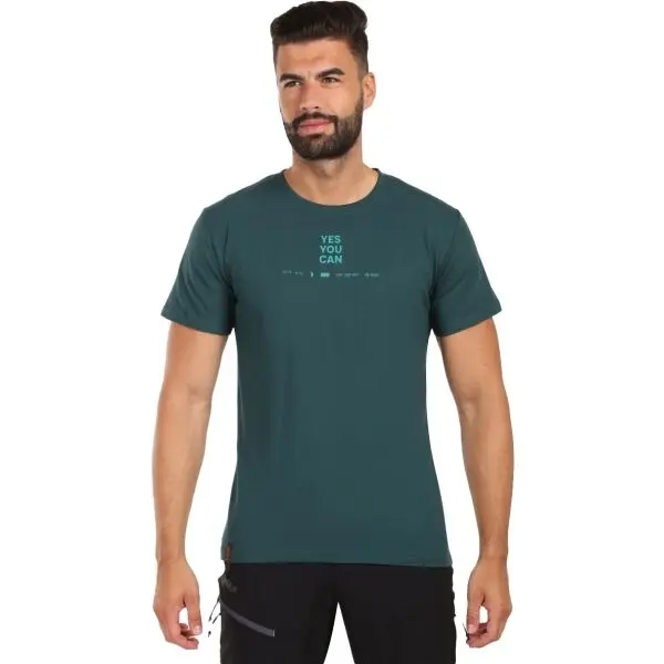 KILPI KILPI ОТКРИЙ Мъжка памучна тениска, тъмнозелено, размер