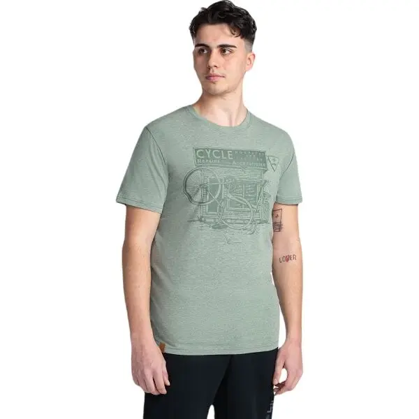 KILPI KILPI PORTELA Мъжка памучна тениска, зелено, размер