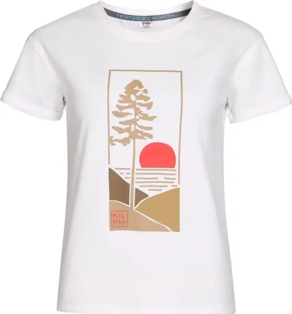 KILPI KILPI PROLIX Дамска памучна тениска, бяло, размер