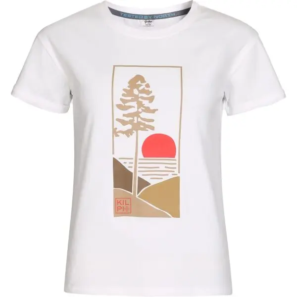 KILPI KILPI PROLIX Дамска памучна тениска, бяло, размер