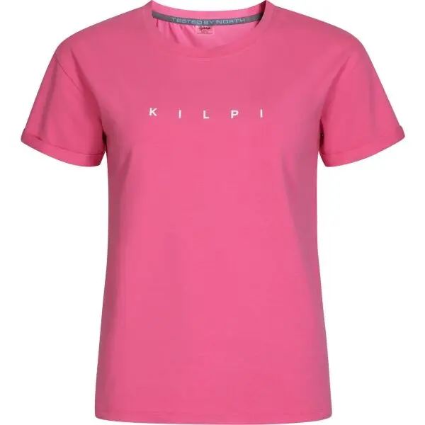 KILPI KILPI PROLIX Дамска памучна тениска, розово, размер
