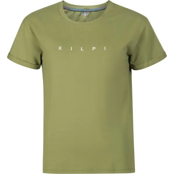 KILPI KILPI PROLIX Дамска памучна тениска, светло-зелено, размер