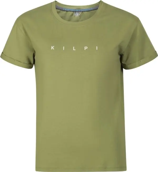 KILPI KILPI PROLIX Дамска памучна тениска, светло-зелено, размер