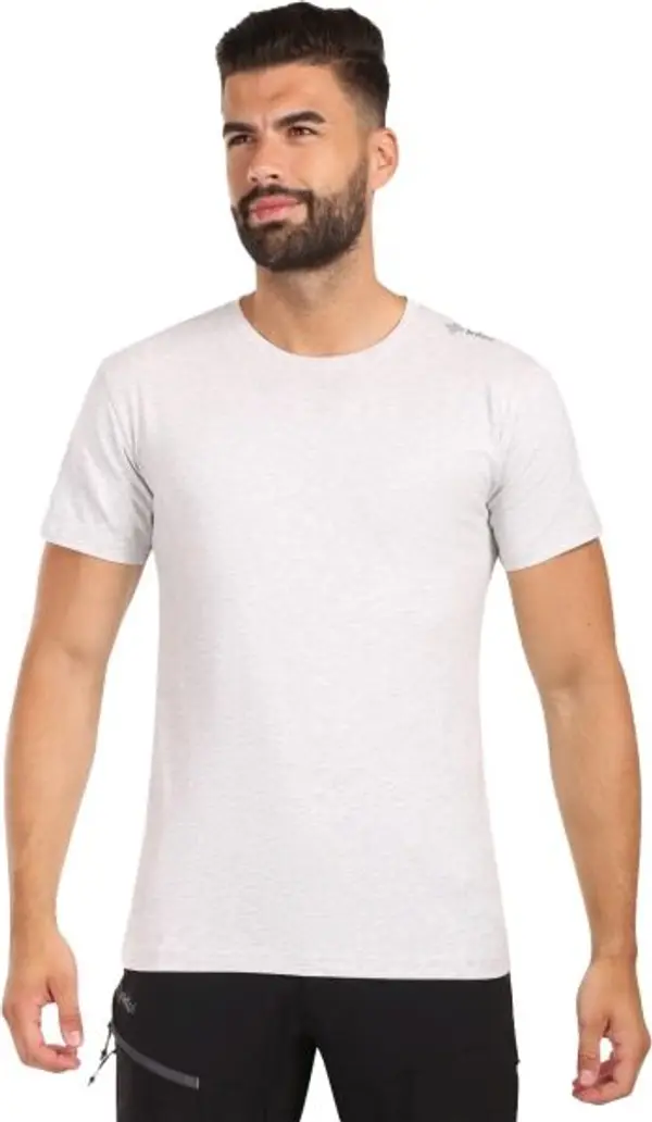 KILPI KILPI PROMO Мъжка памучна тениска, сиво, размер