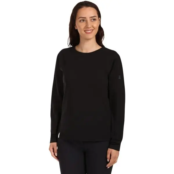 KILPI KILPI PROMOX Дамска памучна блуза с дълъг ръкав, черно, размер