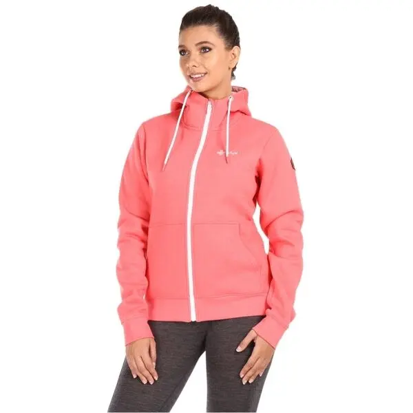 KILPI KILPI RAJANA Дамски памучен суитшърт, розово, размер