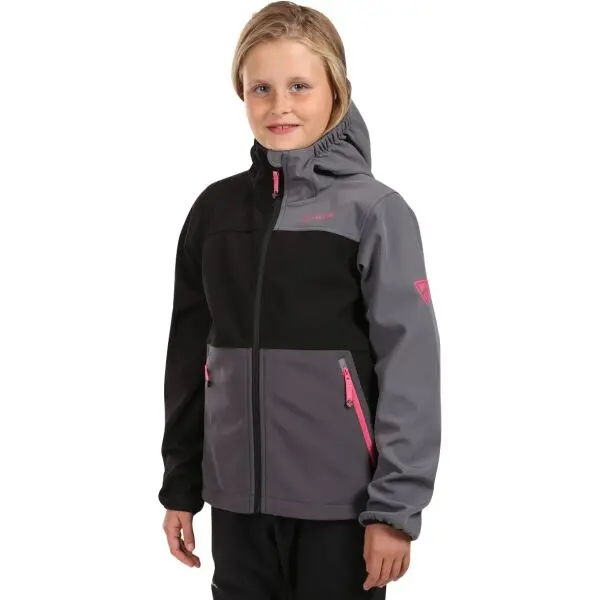 KILPI KILPI RAVIA Детско софтшел яке, черно, размер