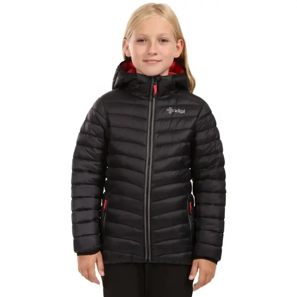 KILPI KILPI REBEKI Момичешко подплатено яке, черно, размер