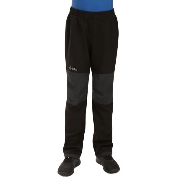 KILPI KILPI RIZO Детски софтшел аутдор панталон, черно, размер