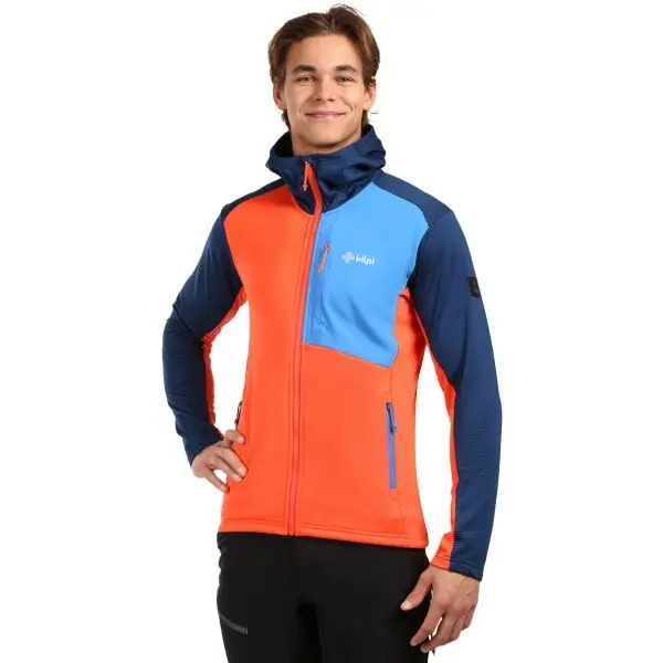 KILPI KILPI SEVELEN Мъжки флийс суитшърт, оранжево, размер