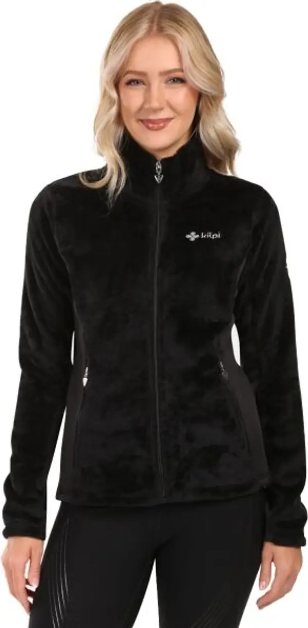 KILPI KILPI SKATHI Дамски пухкав флийс суитшърт, черно, размер