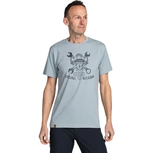 KILPI KILPI SKULLY Мъжка тениска, сиво, размер